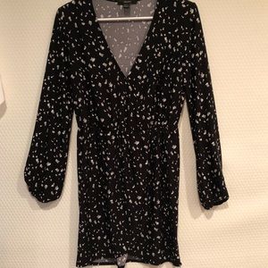 Forever 21 printed wrap dress